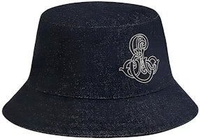 (Women) HERMES Embroidered Logo Cotton Bucket Hat Blue - Fashion Accessory H241059Nv6057 (Women) HERMES Embroidered Logo Cotton Bucket Hat Blue - Fashion Accessory H241059Nv6057
