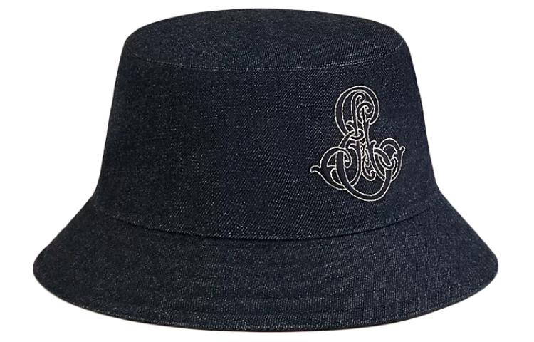 Order (W) Topi Baldi Kapas HERMES Logo Sulaman Biru - Aksesori Fesyen H241059Nv6057