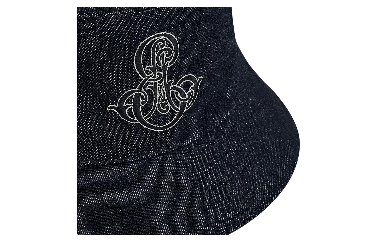 Lookbook (W) Topi Baldi Kapas HERMES Logo Sulaman Biru - Aksesori Fesyen H241059Nv6057