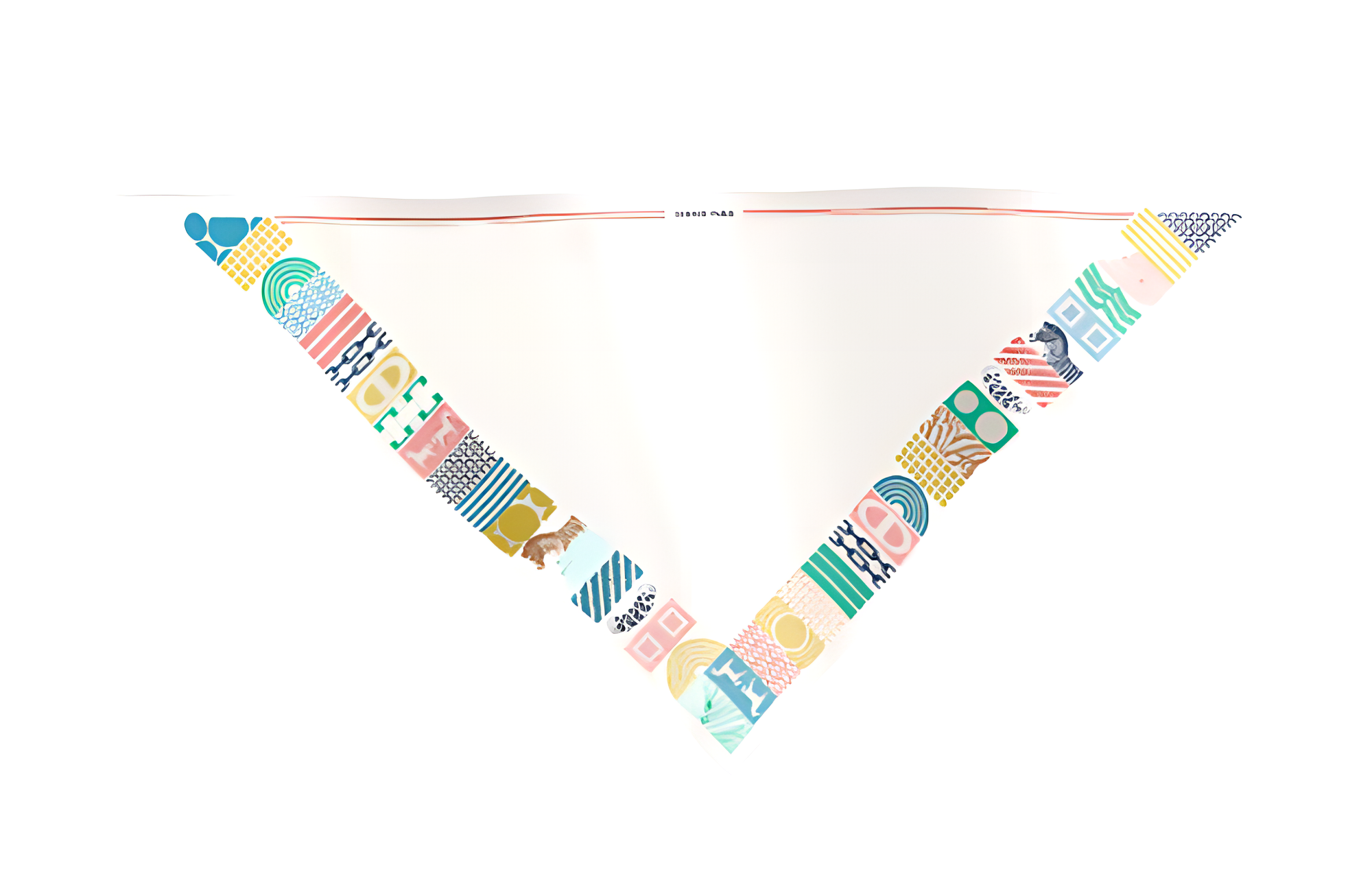 (Women) HERMES Embroidered Silk Scarf  White H884127Sv01