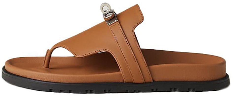 (Women) HERMES Empire Leather Open-Toe Flat Sandal 'Brown Fashion' H221074Z-A3 Buy (Women) HERMES Empire Leather Open-Toe Flat Sandal 'Brown Fashion' H221074Z-A3