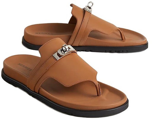 (Women) HERMES Empire Leather Open-Toe Flat Sandal 'Brown Fashion' H221074Z-A3 Lookbook (Women) HERMES Empire Leather Open-Toe Flat Sandal 'Brown Fashion' H221074Z-A3