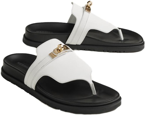 (Women) HERMES Empire Slides 'White H' H232116-Z90 Shop (Women) HERMES Empire Slides 'White H' H232116-Z90