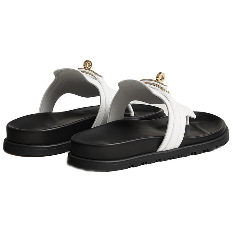 Purchase (W) 爱马仕帝国拖鞋 '白色 H' H232116-Z90