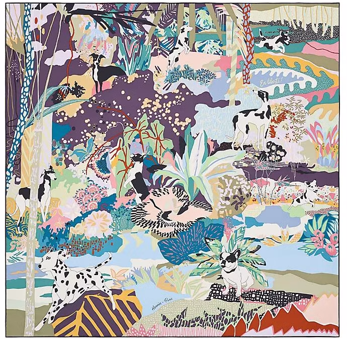 women-hermes-en-liberte-scarf-multicolor-with-animal-pattern-design-003911-s-02
