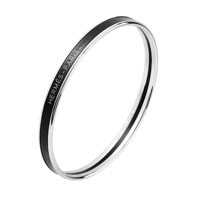 (Women) HERMES Enamel Bracelet Black H240001FP01