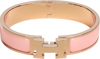 (Women) HERMES Enamel Bracelet Pink/Rose Gold. H700001FO1z (Women) HERMES Enamel Bracelet Pink/Rose Gold. H700001FO1z