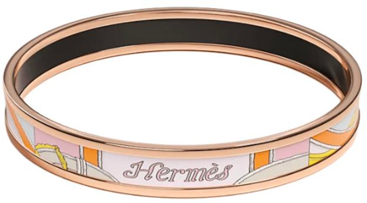 (W) Gelang Enamel HERMES Emas Mawar Logo Huruf Pelbagai Warna Aksesori H213314FOF7 Order (W) Gelang Enamel HERMES Emas Mawar Logo Huruf Pelbagai Warna Aksesori H213314FOF7