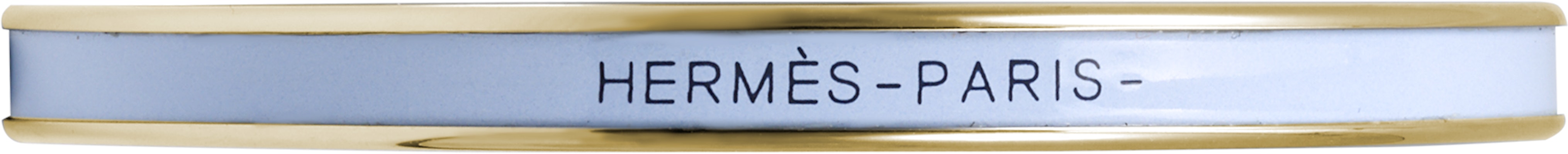 (W) Gelang HERMES Enamel Wanita dengan Hiasan Logo - Biru. H240001F 4H Lookbook (W) Gelang HERMES Enamel Wanita dengan Hiasan Logo - Biru. H240001F 4H