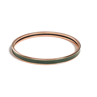 (Women) HERMES Enamel Bracelet Women Dark Green. H240001FO3V