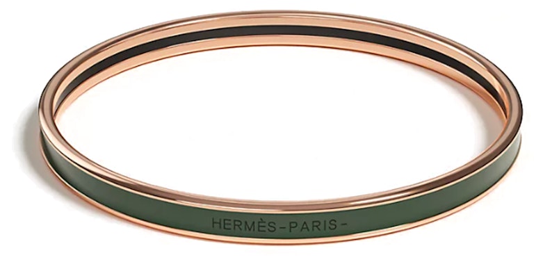 (W) Gelang HERMES Enamel Wanita Hijau Gelap. H240001FO3V Order (W) Gelang HERMES Enamel Wanita Hijau Gelap. H240001FO3V