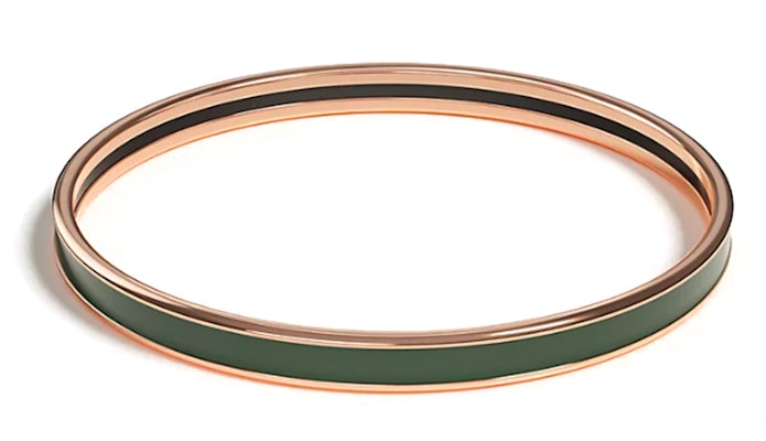 (W) Gelang HERMES Enamel Wanita Hijau Gelap. H240001FO3V Lookbook (W) Gelang HERMES Enamel Wanita Hijau Gelap. H240001FO3V
