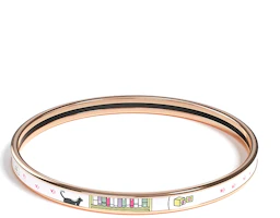 Lookbook (W) HERMES 玫瑰金硬件琺瑯設計手鐲 玫瑰金饰品。 H244417FOJ265