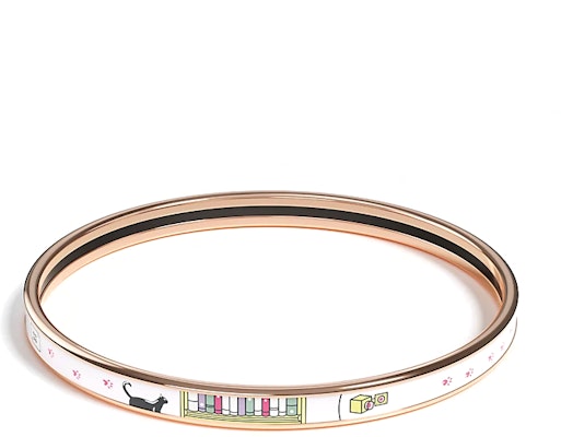 (W) HERMES Gelang Rose Gold dengan Rekaan Enamel & Perkakasan Rose Gold. H244417FOJ265 Lookbook (W) HERMES Gelang Rose Gold dengan Rekaan Enamel & Perkakasan Rose Gold. H244417FOJ265