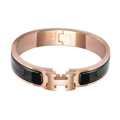 (Women) HERMES Enamel H Bracelet POP Design Accessory. H700001F001GM