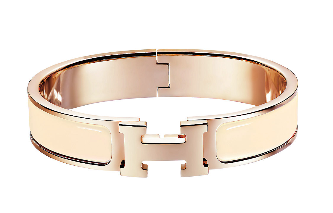 (Women) HERMES Enamel Metal Logo Bracelet for Women H700001FO4P 圖 2