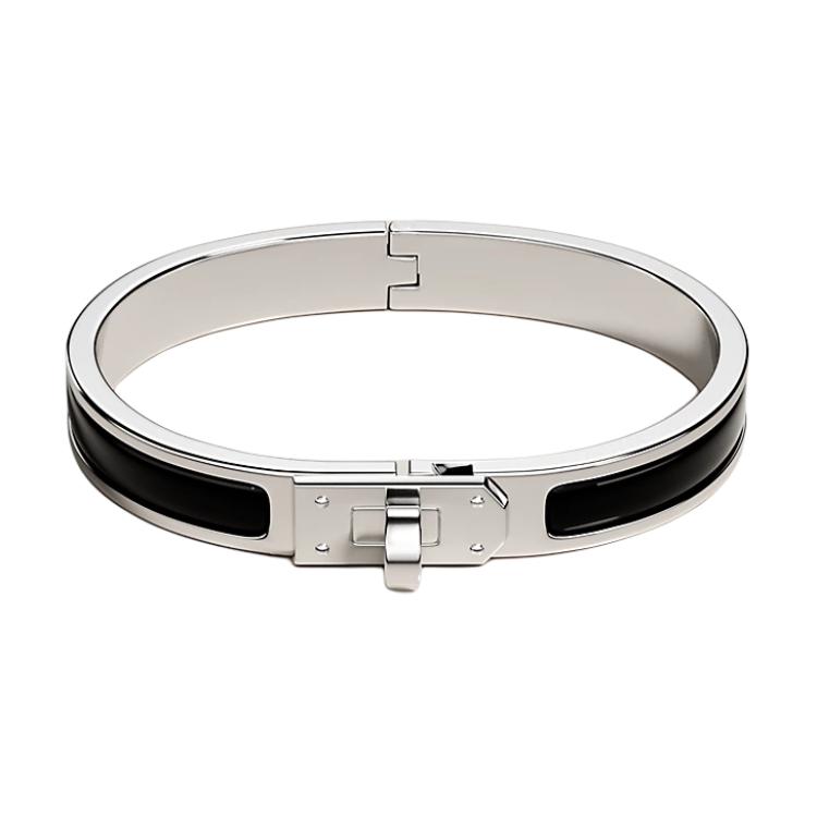 (Women) HERMES Enamel Palladium Plated Silver Metal Bracelet for Women. H200004FP01PM 圖 2