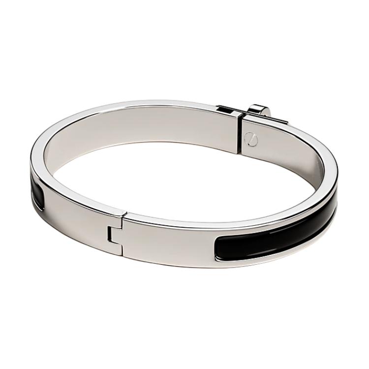 (Women) HERMES Enamel Palladium Plated Silver Metal Bracelet for Women. H200004FP01PM 圖 3