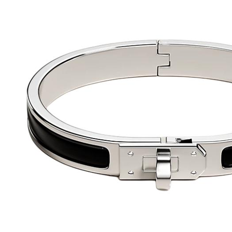 (Women) HERMES Enamel Palladium Plated Silver Metal Bracelet for Women. H200004FP01PM 圖 4