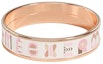 Lookbook (W) Anillo Diseño Logo HERMES de Oro Rosa Esmaltado para Mujer - Oro Rosa. H405423FOA1