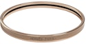 Order (Women) HERMES Engraved Logo Rose Gold-Plated Bracelet in Chestnut Color H240001FO64