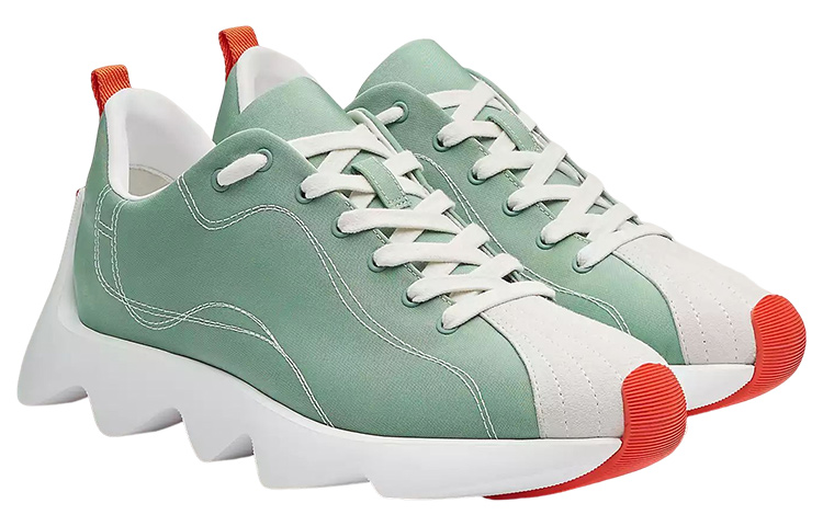 Lookbook (W) HERMES Envol Low ''Grün Weiß'' H221169Z-6A