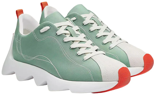 (W) HERMES Envol Low ''Grün Weiß'' H221169Z-6A Lookbook (W) HERMES Envol Low ''Grün Weiß'' H221169Z-6A