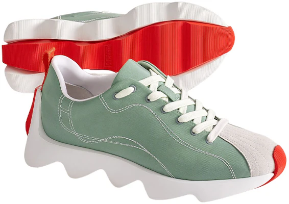 (W) HERMES Envol Low ''Grün Weiß'' H221169Z-6A Purchase (W) HERMES Envol Low ''Grün Weiß'' H221169Z-6A