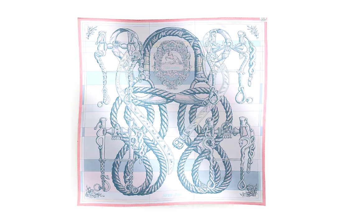 (Women) HERMES Equestrian Horse Print Silk Scarf for Women - Multicolor H903578Sv09 圖 4