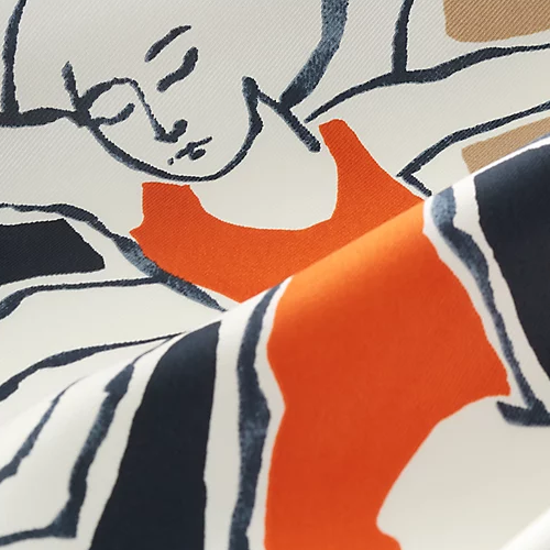 (Women) HERMES Equestrian Print Silk Scarf  Black. H983902Sv01 圖 3