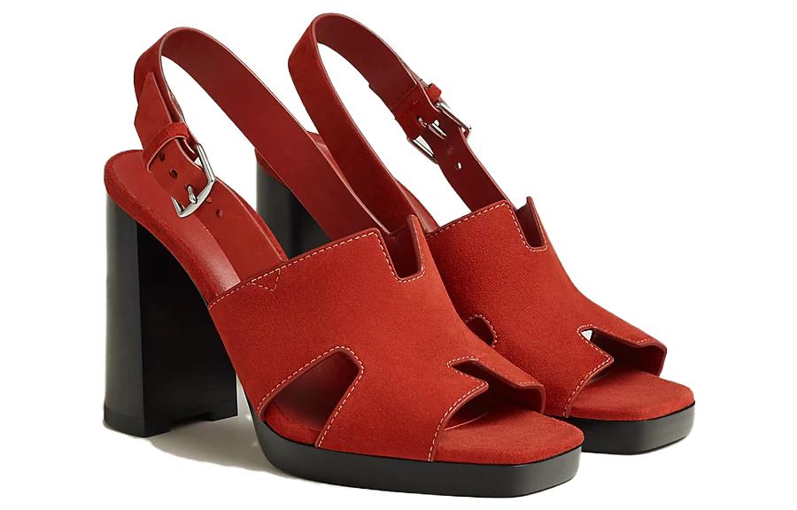 (W) HERMES Eris Sandal 'Orange Pudding' 圖 3