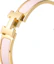Shop (Women) HERMES Escaping Princess Silver Bow Bracelet Gold Pink Jewelry H700001F1ZPM