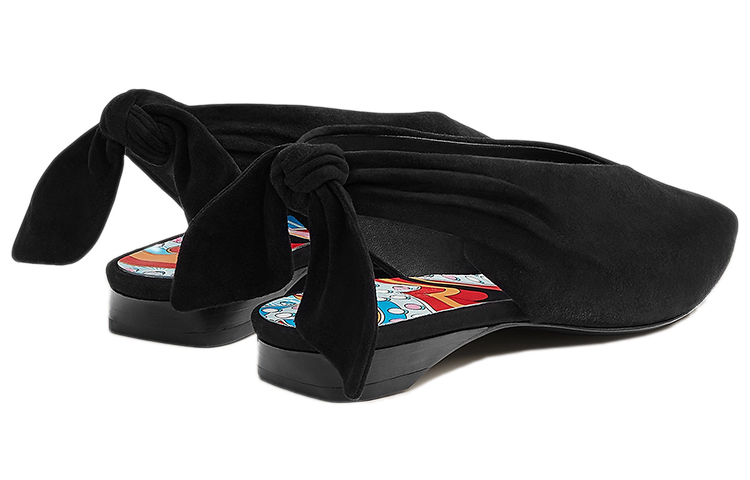 (W) HERMES Eva Flat 'Black Goat Leather' 圖 4