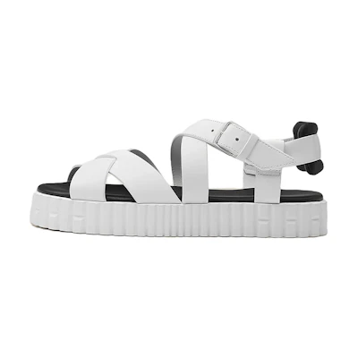 (W) HERMES Everest 'White Calfskin and High-Tech Jersey'