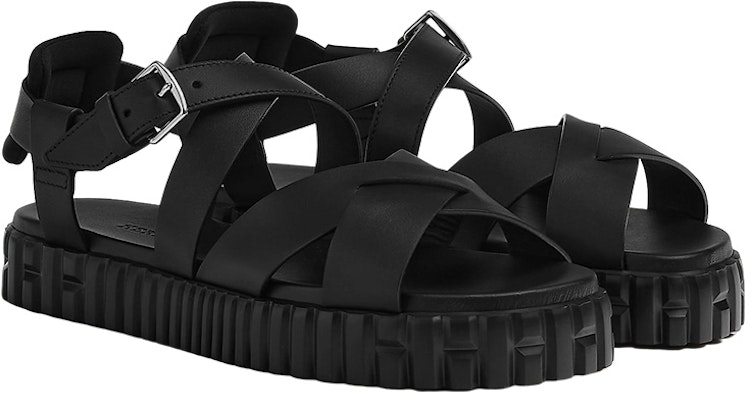 (W) HERMES Sandal Everest 'Hitam' H221031Z-01 Lookbook (W) HERMES Sandal Everest 'Hitam' H221031Z-01