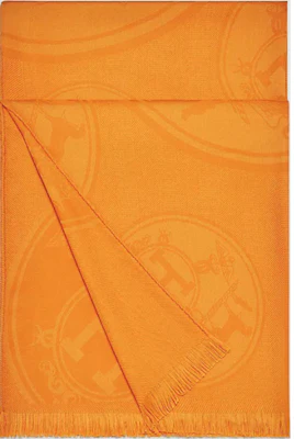 (W) 爱马仕Ex-Libris提花羊毛围巾金色女士款 H262494S72 Buy (W) 爱马仕Ex-Libris提花羊毛围巾金色女士款 H262494S72