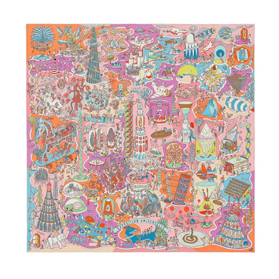 (Women) HERMES Expo 90cm Silk Scarf H003536S-02