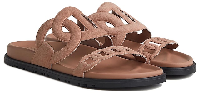 (W) エルメス エクストラ ピンク オープン トゥ フラット サンダル H222301Z-VE Lookbook (W) エルメス エクストラ ピンク オープン トゥ フラット サンダル H222301Z-VE