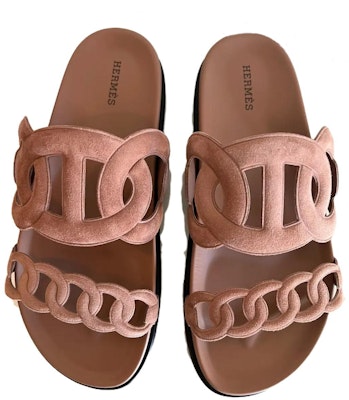 (Women) HERMES Extra 'Pink Open-Toe Flat Sandal' H222301Z-VE Purchase (Women) HERMES Extra 'Pink Open-Toe Flat Sandal' H222301Z-VE