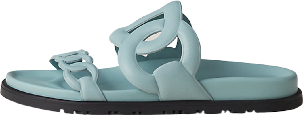 (Women) HERMES Extra Leather Flat Slip-On 'Fashion Blue' H222302Z-6A Buy (Women) HERMES Extra Leather Flat Slip-On 'Fashion Blue' H222302Z-6A
