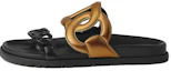 Buy (W) HERMES Chanclas de Cuero Extra 'Negro' H222153Z-D0