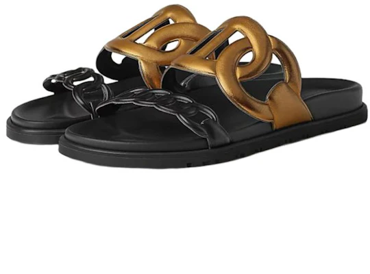 (W) HERMES Chanclas de Cuero Extra 'Negro' H222153Z-D0 Lookbook (W) HERMES Chanclas de Cuero Extra 'Negro' H222153Z-D0