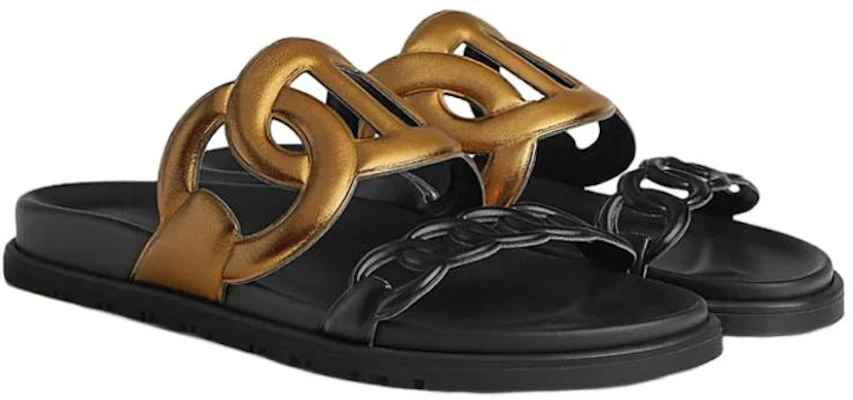 (W) HERMES Chanclas de Cuero Extra 'Negro' H222153Z-D0 Shop (W) HERMES Chanclas de Cuero Extra 'Negro' H222153Z-D0