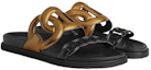 Shop (W) HERMES Chanclas de Cuero Extra 'Negro' H222153Z-D0