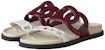 (Women) HERMES Extra Leather Open-Toe Flat Sandals 'Red White' H222302Z-Z6