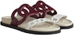 (Women) HERMES Extra Leather Open-Toe Flat Sandals 'Red White' H222302Z-Z6