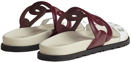 (W) エルメス エクストラレザー レッドホワイト フラットサンダル H222302Z-Z6 Purchase (W) エルメス エクストラレザー レッドホワイト フラットサンダル H222302Z-Z6