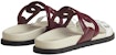(Women) HERMES Extra Leather Open-Toe Flat Sandals 'Red White' H222302Z-Z6