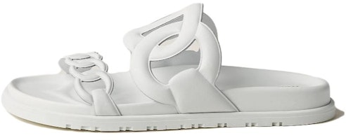 (Women) HERMES Extra Leather Slide 'Open Toe White' H222302Z-91 (Women) HERMES Extra Leather Slide 'Open Toe White' H222302Z-91
