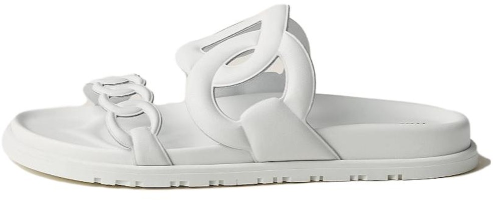 (Women) HERMES Extra Leather Slide 'Open Toe White' H222302Z-91 Buy (Women) HERMES Extra Leather Slide 'Open Toe White' H222302Z-91